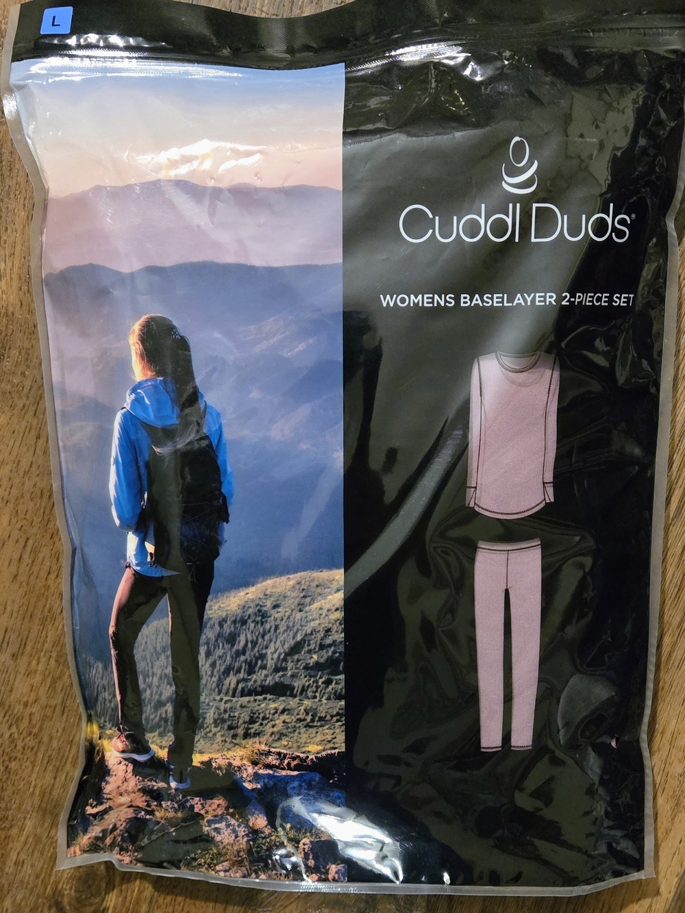 Cuddl Duds Women's 2-Piece Baselayar Set - Pink